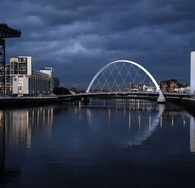 Glasgow city skyline