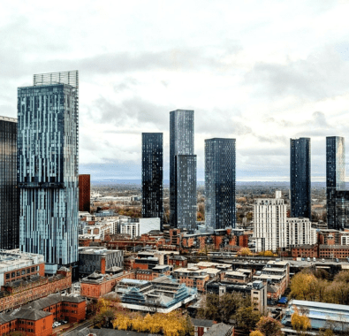 Manchester city skyline