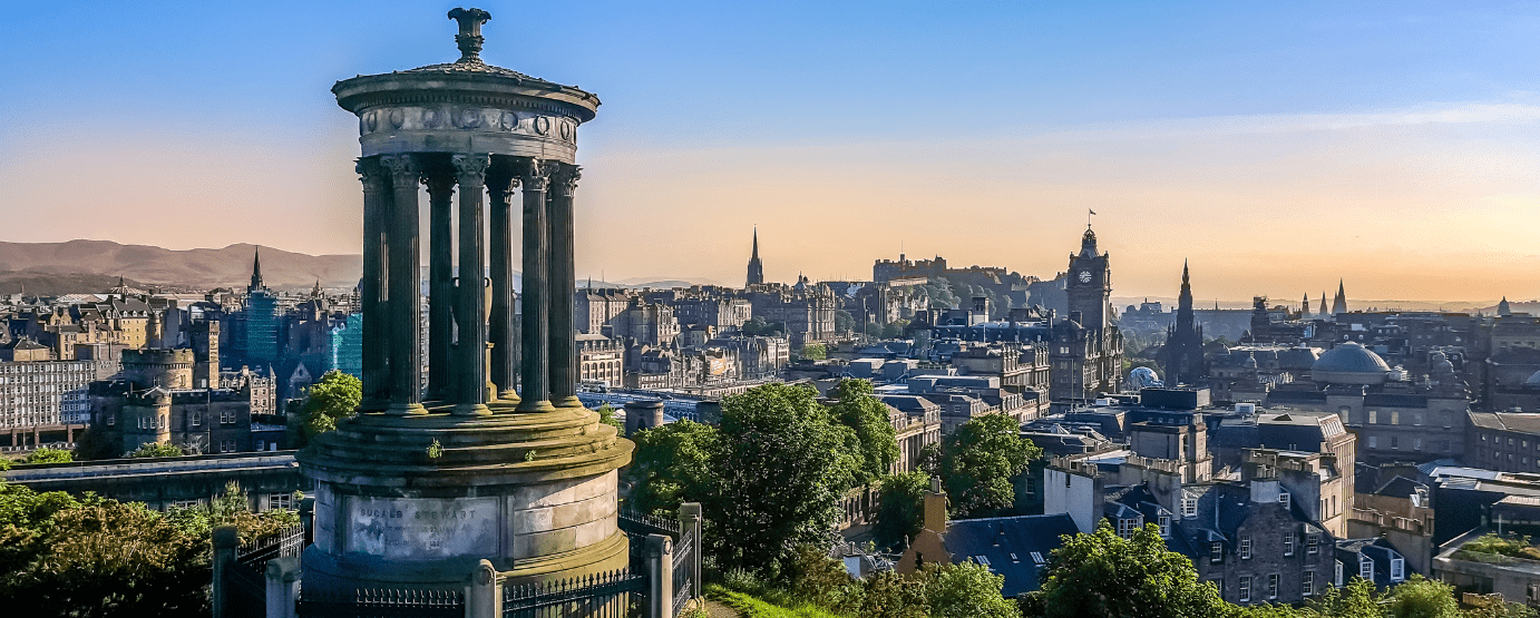 Edinburgh city skyline