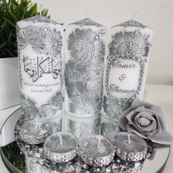 Islamic gifts  Islamic Henna Candles - Wedding Candles - Henna Candles Set - Table Decoration - Hajj - Umrah Candle - Wedding Flavour at Riwaya