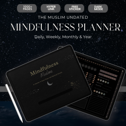 Islamic Gifts Undated Muslim Digital Journal - Islamic Mindfulness - Islamic Planner - Prayer Tracker - Islamic Reflections - Instant Download at Riwaya