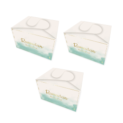 Islamic gifts 3x Cookie box Ramadan -mint green - Ramadan cookie box - Ramadan food box - Ramadan decoration - Ramadan table decor - Islamic home at Riwaya
