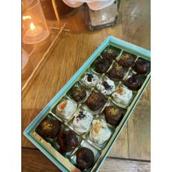 Islamic gifts 12 Chocolate Covered Date Bites - Stuffed Medjool Date Bites - Eid and Ramadan Gift Box - Islamic Gifts at Riwaya