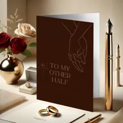 Islamic gifts  Cherished Moments for Husband & Wife - Other Half Card - Islamic Couple Card - Islamic Gifts at Riwaya