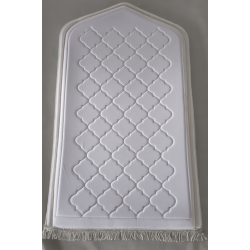 Islamic gifts White Luxury Padded Prayer Mat Set With Gift Bag From Prayer Co - Prayer Mat Set - Sajadah Set at Riwaya