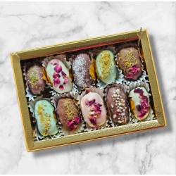 Assorted Belgian Chocolate Medjool Dates gift box