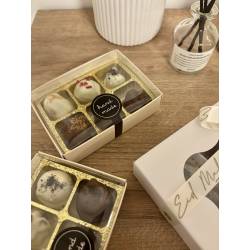 Islamic gifts 6 Chocolate Covered Medjool Bites - Halal Food - Luxury Eid and Ramadan Islamic Gifts - Eid Corporate Gift - Eid Corporate Hampers at Riwaya