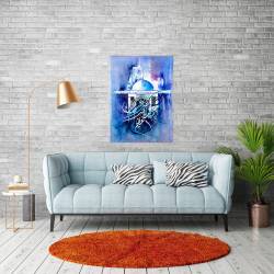 Islamic gifts Subhan Allahi Wa Bihamdihi Subhan Allahil Azim - Handcrafted Canvas - Islamic Wall Art at Riwaya