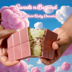 Islamic gifts Angel Hair Chocolate - Halal Food - Halal Chocolate with Cotton Candy & Edible Gold - Eid Gifts - Eid Gifts For Her/Him at Riwaya