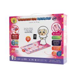 Islamic gifts Interactive Kids Pink Prayer Mat by My Salah Mat | Pink Prayer Mat for Girls - Interactive Children's Prayer Mat - Perfect Gift For Muslim Kids - Muslim children prayer teaching mat - Kids Islamic learning gift at Riwaya